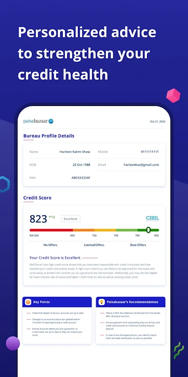 CreditScore, CreditCard, Loans Screenshot3