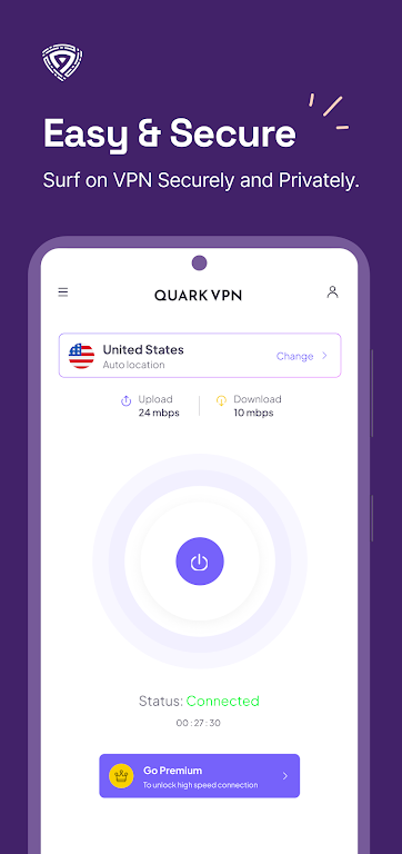 Quark VPN - Easy & Secure Screenshot1