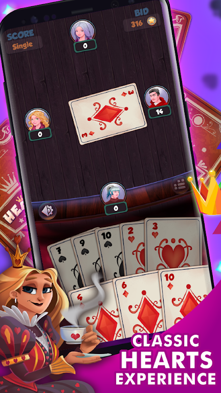 Hearts - Offline Card Games Screenshot1