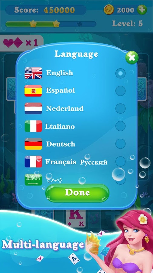 Solitaire Match Mermaid Screenshot2