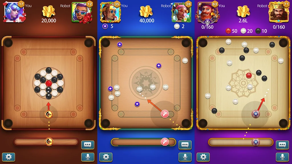 Carrom Lite-Board Offline Game Screenshot4