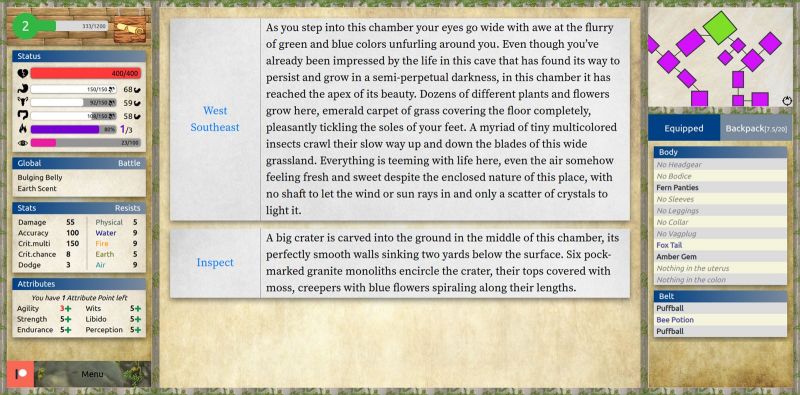 Dryad Quest RPG: A Tale of Lust and Glory Screenshot1