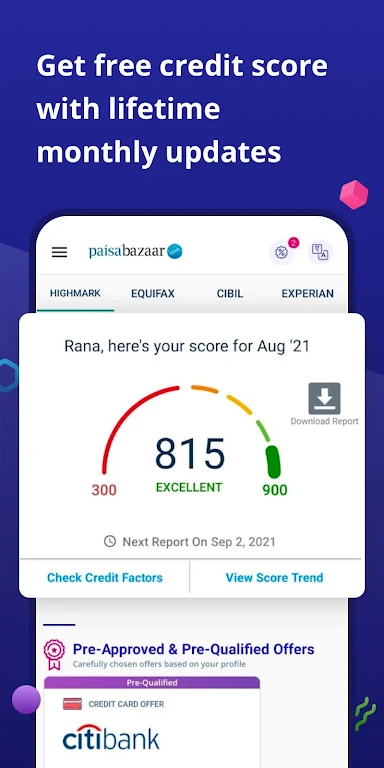 CreditScore, CreditCard, Loans Screenshot2