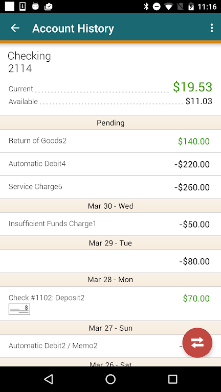 Horizon Mobile Banking Screenshot2