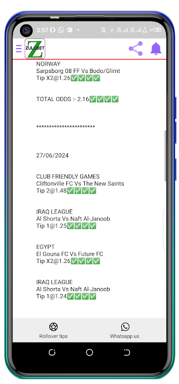 Zulubet predictions tips. Screenshot2