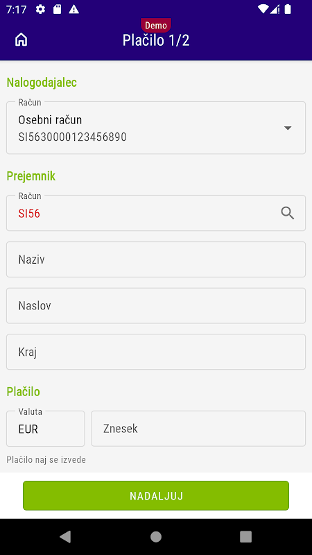 Mobilna N Banka Screenshot1