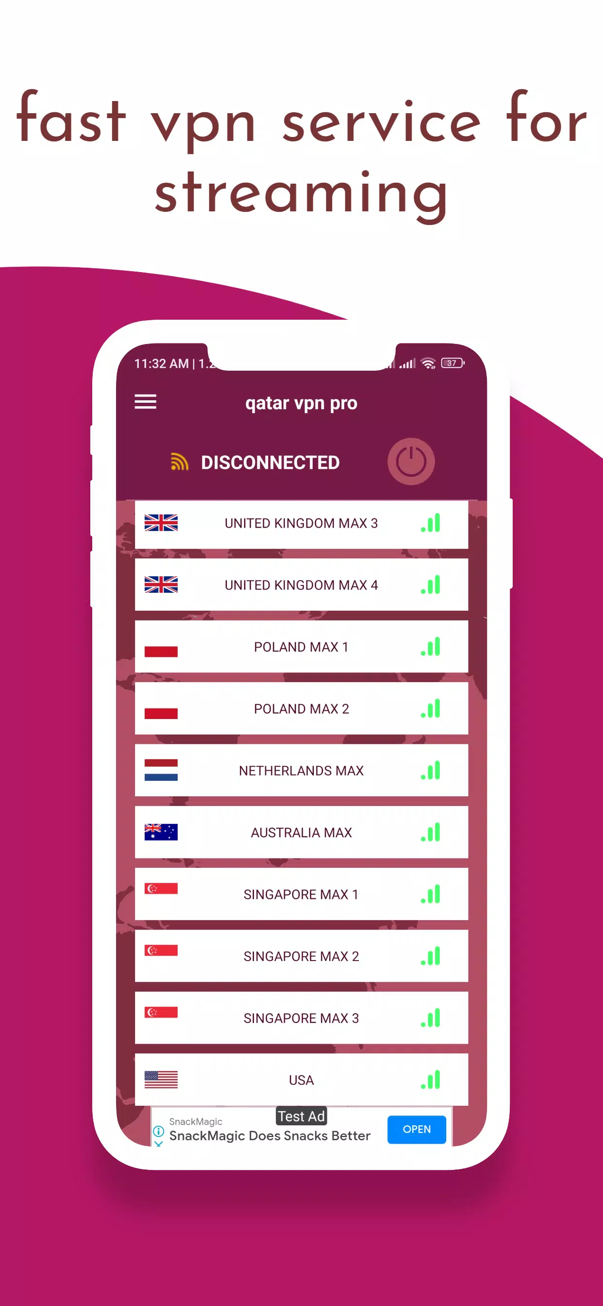 Qatar vpn 22 pro Screenshot1