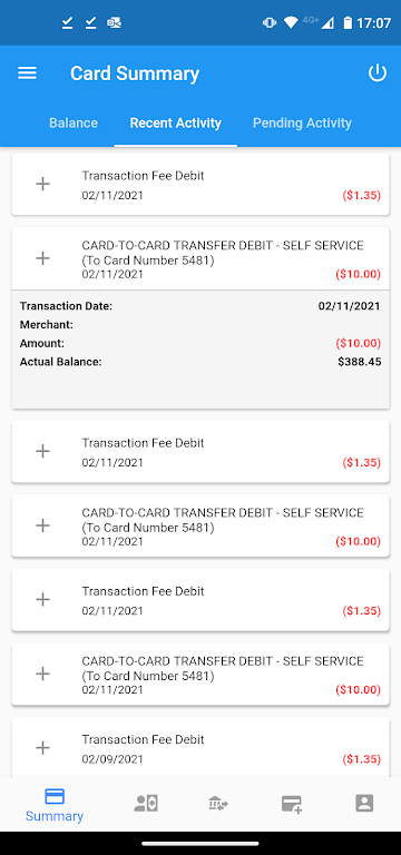 ConvenientCards Mobile Banking Screenshot2