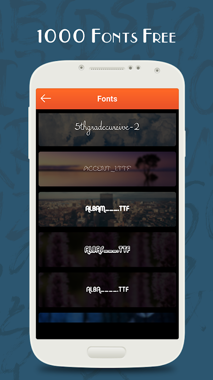 1000 Fonts Free Screenshot2