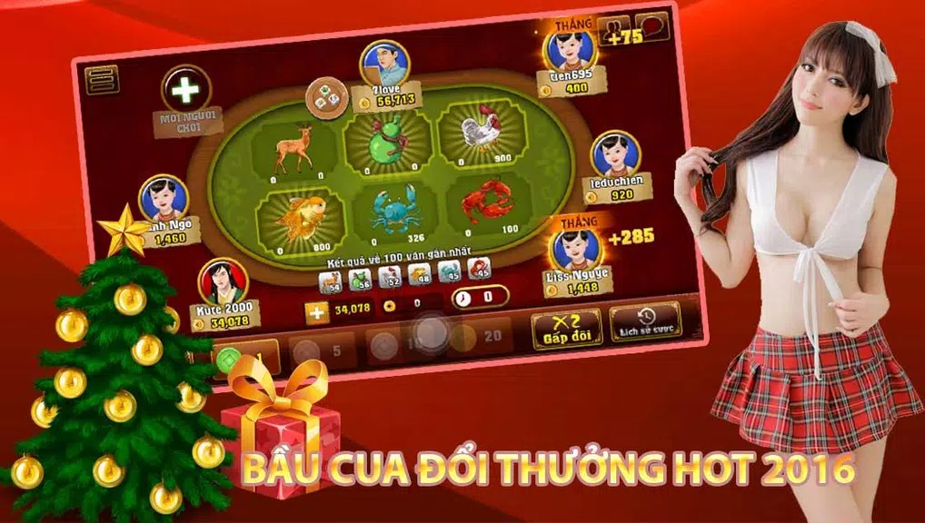 Bầu Cua Tôm Cá Đổi Thưởng 2016 Screenshot1