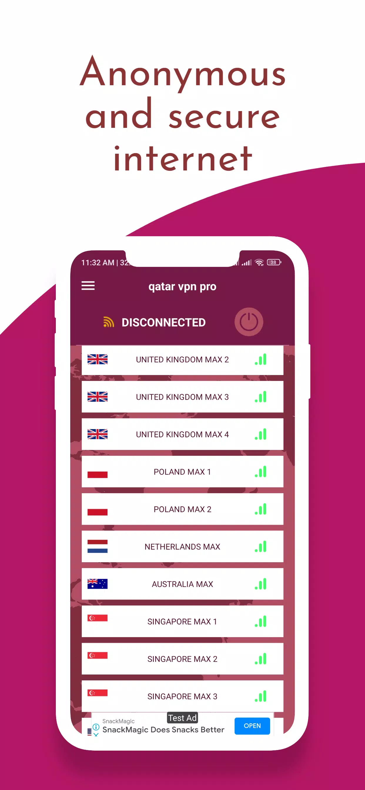 Qatar vpn 22 pro Screenshot3