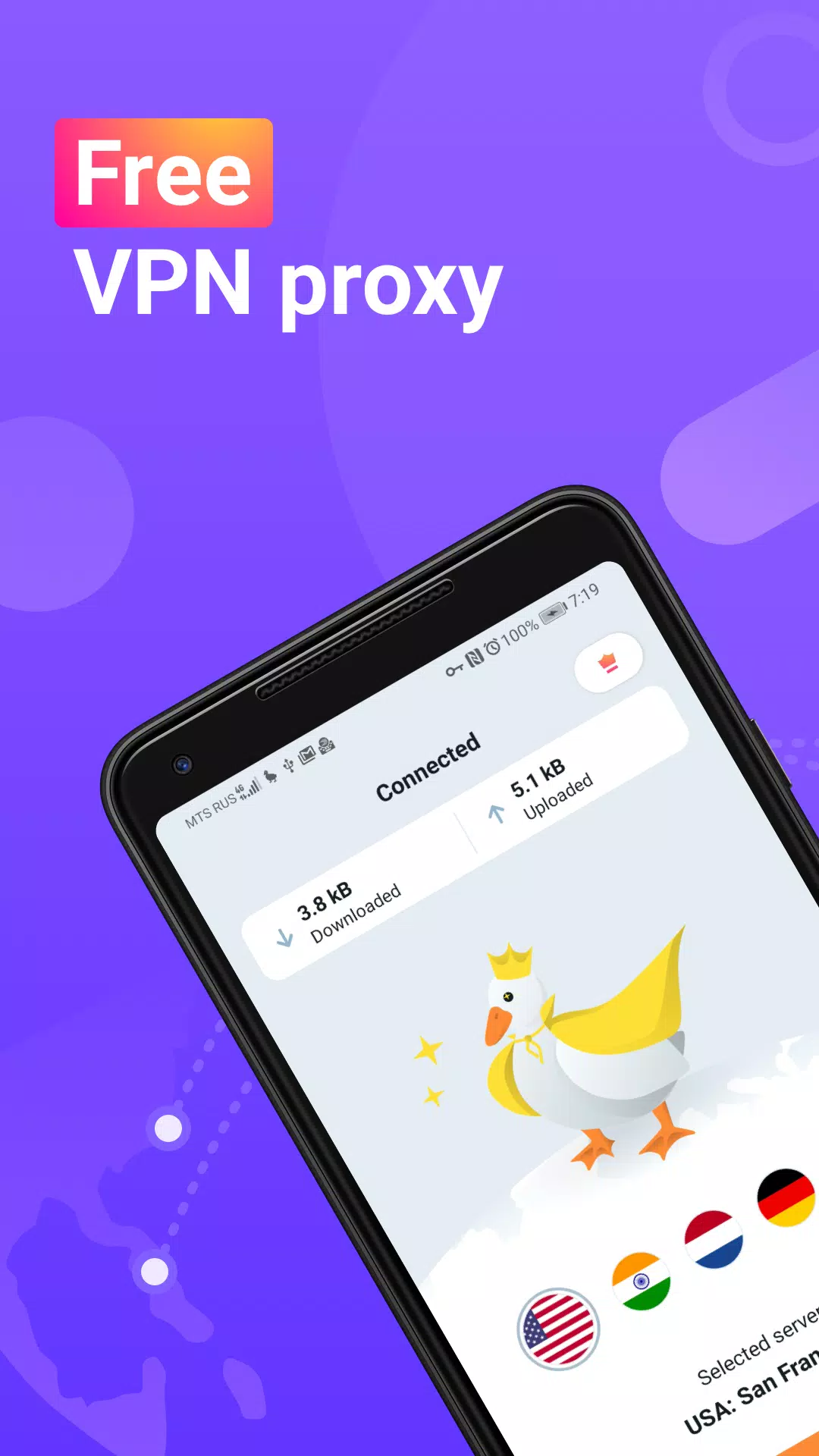 VPN Duck — Fast and Secure Screenshot1