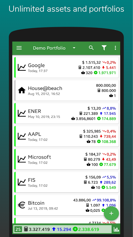 InvestControl - Investments Screenshot1