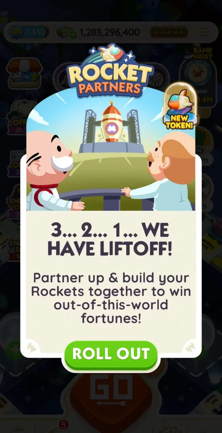 Monopoly Go: Rocket Partners Event Guide Image 1