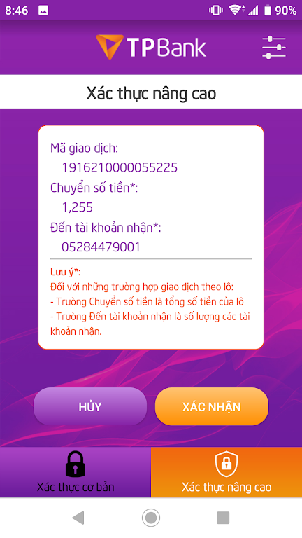 TPBank eToken Biz Screenshot1