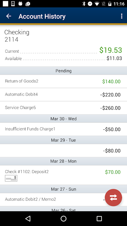 myCCCU Mobile Banking Screenshot2