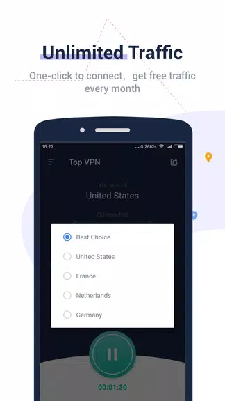 Top VPN - Secure, Private, Free Internet Unlimited Screenshot4