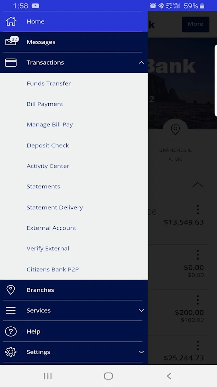 Citizens Bank Mobile Banking Screenshot2