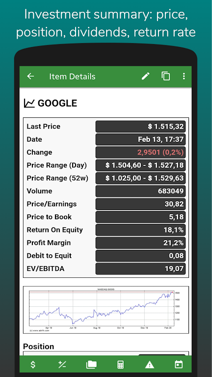 InvestControl - Investments Screenshot2