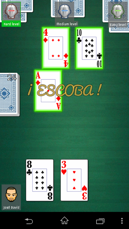 Escoba / Broom cards game Screenshot3