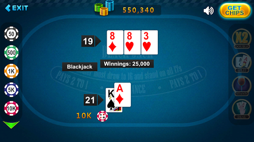 BlackJack 21 Offline Screenshot2