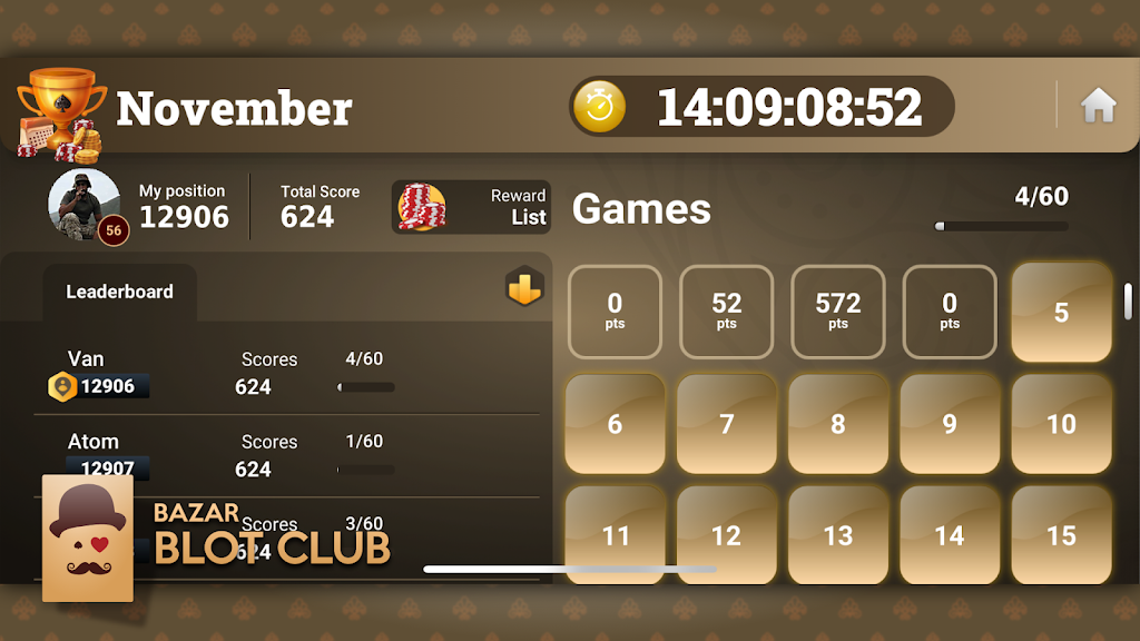 Bazar Blot Club : Best Armenian Card game : Belote Screenshot2