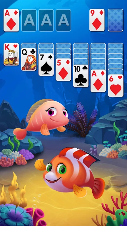 Solitaire Fish Klondike Card Screenshot1