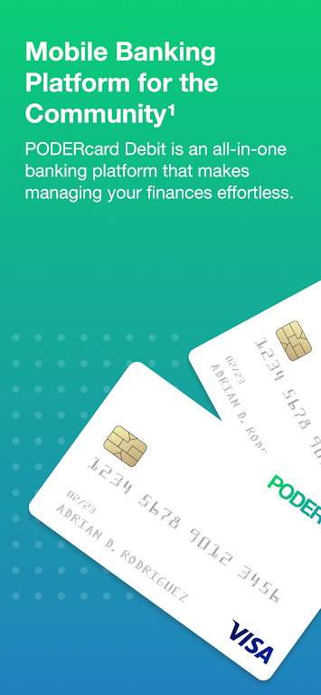 PODERcard - Mobile Banking Screenshot1