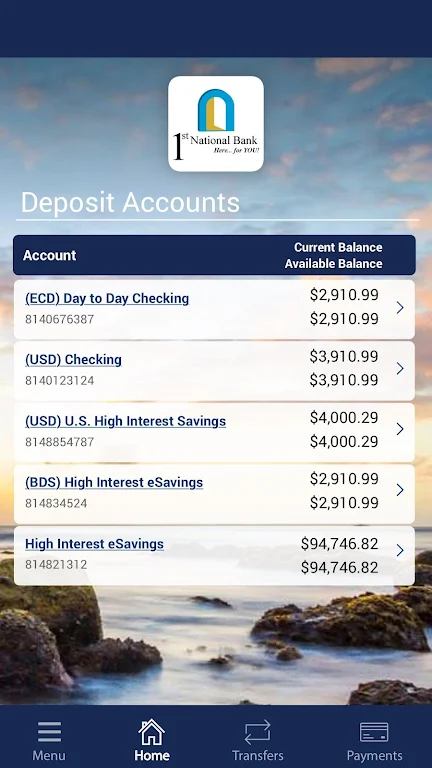 1st National Bank St. Lucia Screenshot2