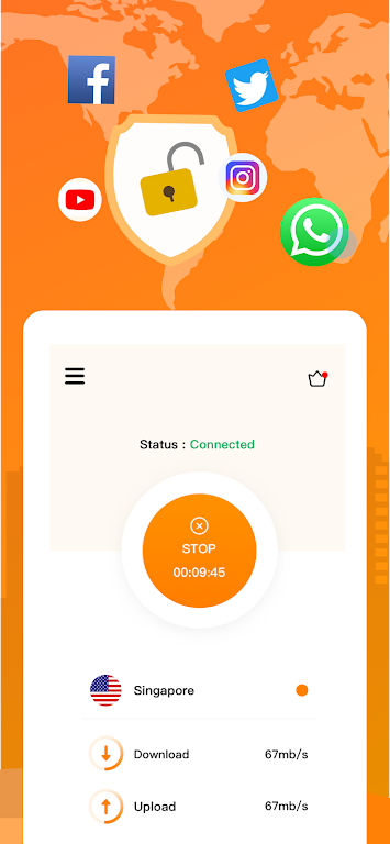 Mix VPN- Free Unlimited Proxy, Secure Browser Screenshot1