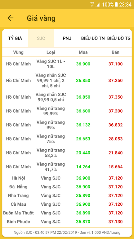 Lãi Suất Ngân Hàng - Tỷ Giá Và Screenshot2