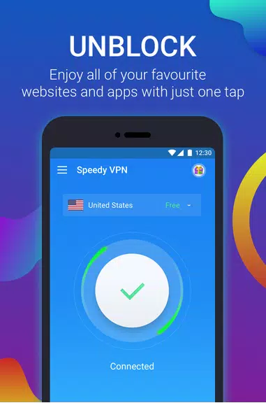 Free VPN Proxy by New Speedy VPN with Turbo Speed Screenshot1