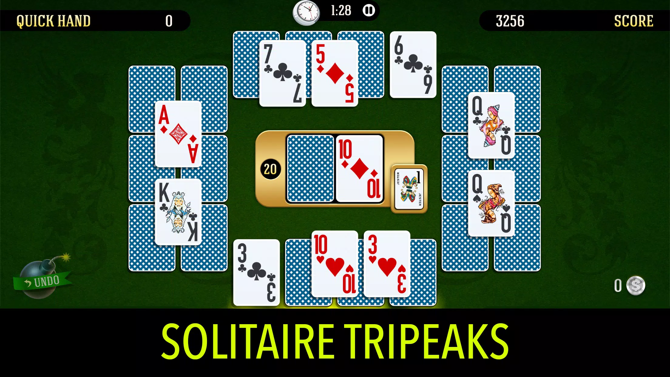 Towers Battle: Tripeaks or Pyramid Solitaire Screenshot3