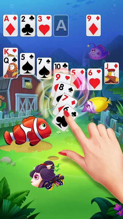 Solitaire Fish Klondike Card Screenshot3