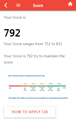 CIBIL Score estimator Screenshot4