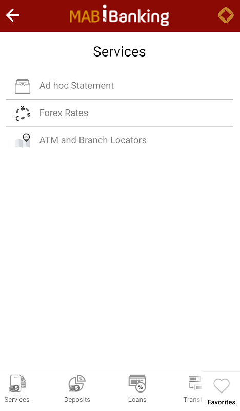 MAB iBanking : Phone Screenshot2