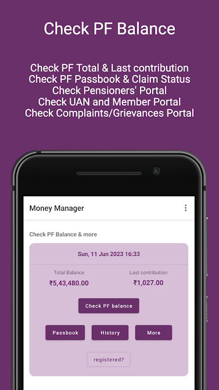 Bank | PF | Balance | Passbook Screenshot1