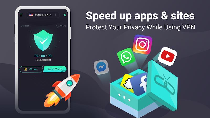 Free Touch VPN - Unlimited VPN & Fast Security VPN Screenshot3