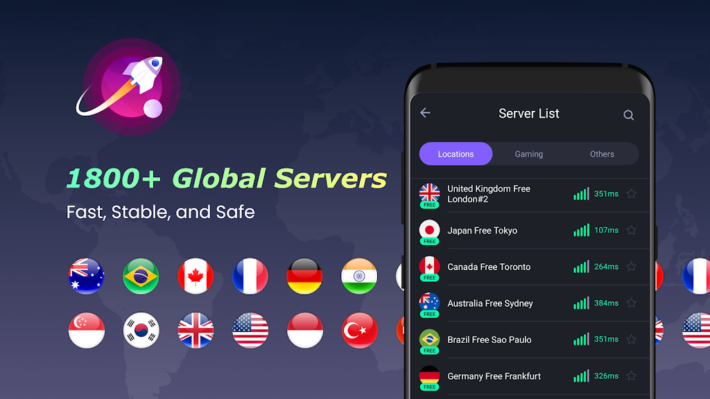 iTop VPN - Fast, Secure & Unlimited VPN Proxy Screenshot1