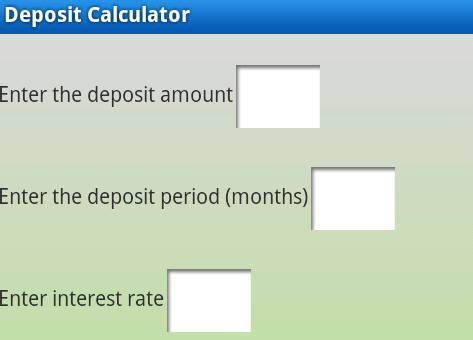 Bank Deposit Calculator Screenshot3