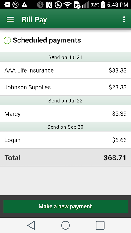 Noble CU Mobile Banking Screenshot3