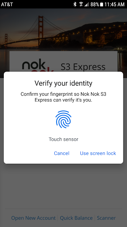 Nok Nok™ BankAuth Screenshot1