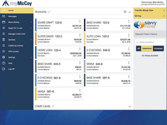 myMcCoy Mobile Banking Screenshot3