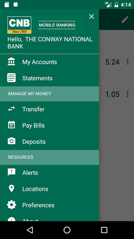 Conway National Bank Mobile Screenshot3