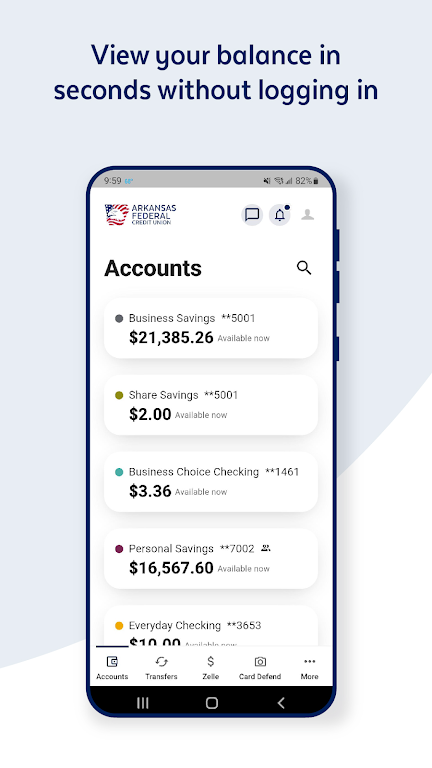 Arkansas FCU Mobile Banking Screenshot2