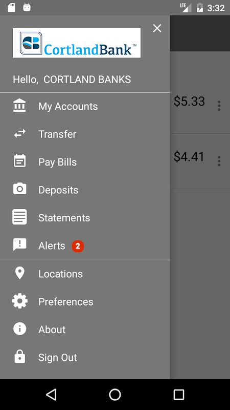 Cortland Bank Mobile Banking Screenshot3