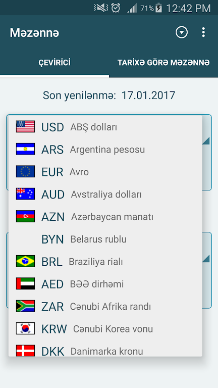 Məzənnə - Azərbaycan bankları Screenshot4