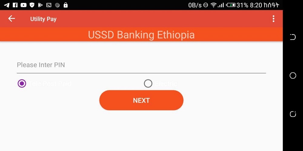 ussd banking ethiopia Screenshot3