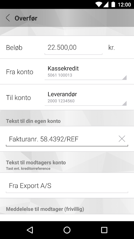 Mobilbank Erhverv Screenshot3