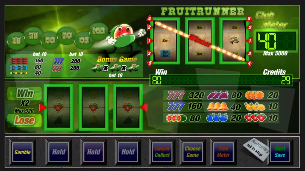 Slot machine fruit runner Screenshot3